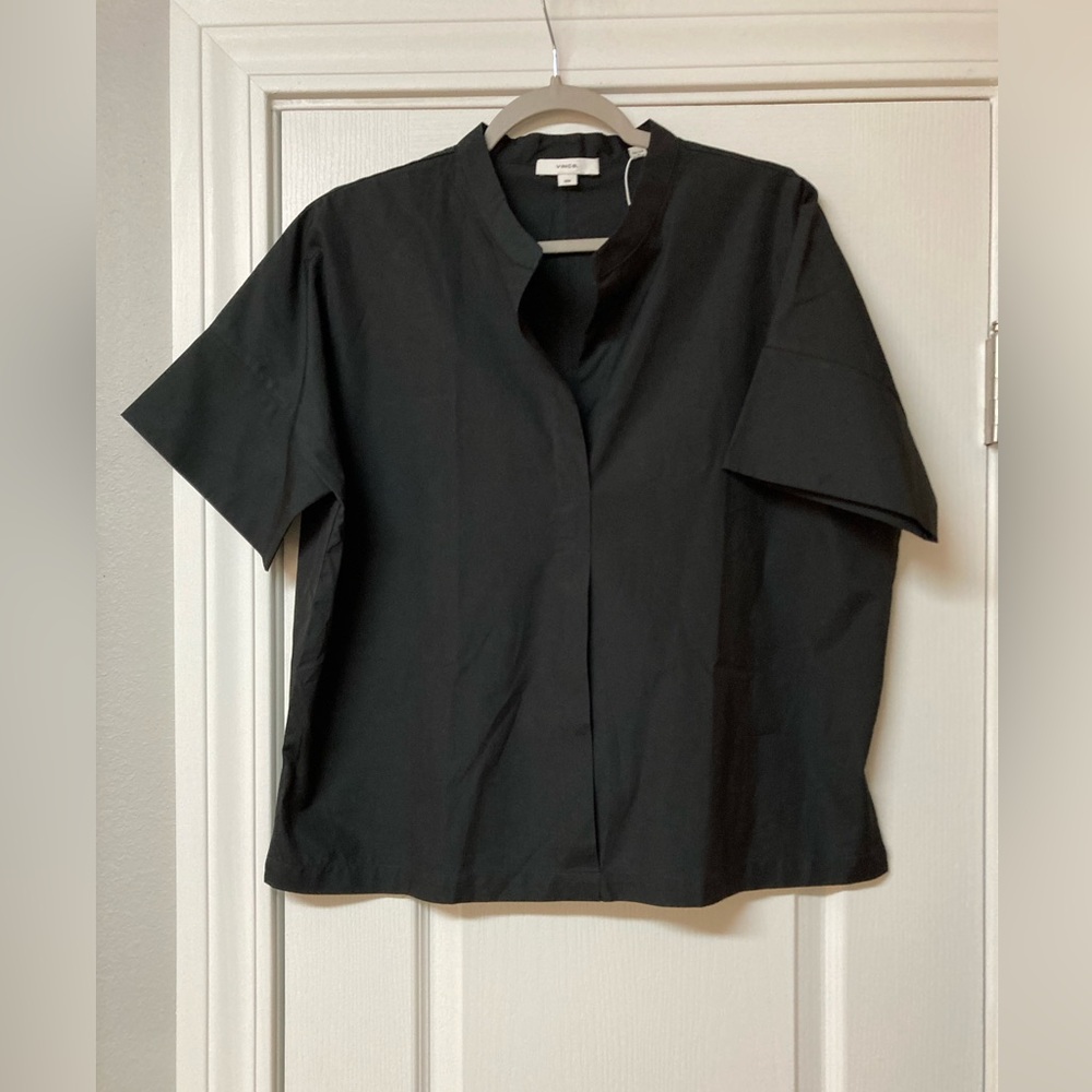 Vince Black Cotton Blouse NWT